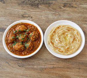 Chicken Masala Half + Parota (1 Piece)