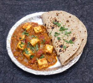 Paneer Masala + Tawa Roti (2 pieces)