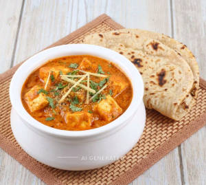 Paneer Handi + Tawa Roti (2 pieces)