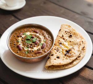 Dal Makhani + Tawa Roti (2 pieces)