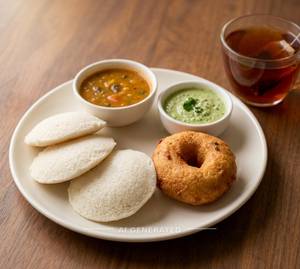 Idli Vada + Black Tea
