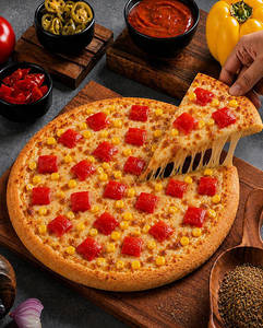 Tomato Corn Combo Pizza