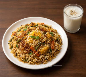 Hydrabadi Biryani + Lassi Pauch