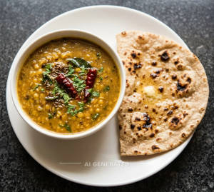 Dal Fry + Tandoori Roti [1 Pc]