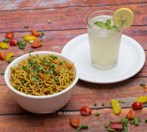 Veg Maggi + Nimbu Pani