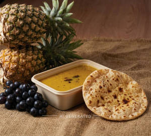 Plain Dal 300 Ml Box + 1 Tawa Roti
