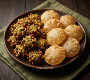 Methi Fulwada (100 Gm) + Puri (7 Pcs)