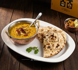 Dal Tarka + Tandoori Roti (2 pieces)