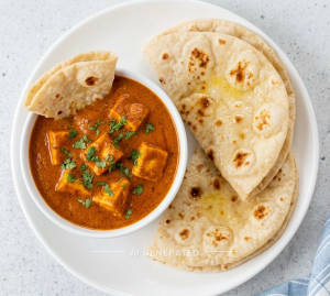 Paneer Butter Masala + Butter Fulka Roti (2 pieces)