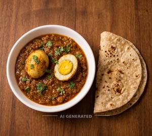 Anda Curry [2 Eggs] + Roti [2 Pieces]                 