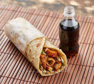 Double Chicken Roll + Cold Drink [200] Ml