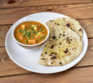 Mattar Paneer + Tandoori Butter Roti (2 pieces)