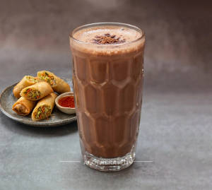 Veg Spring Roll + Chocolate Chai