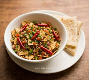 Papad Masala + Rumali Roti (2 pieces)