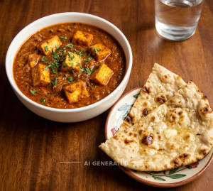 Paneer Masala + Tandoori Roti (2 pieces)