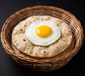 Anda Half Fry + Roti (2 Pieces)             