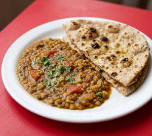 Dal Fry + Tandoori Roti (2 pieces)