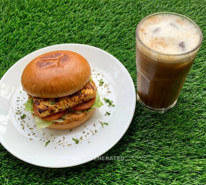 Paneer Burger + Cold Coffee