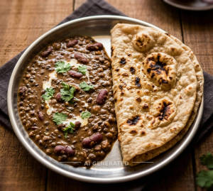 Dal Makhani + Tandoori Plain Roti (1 piece)
