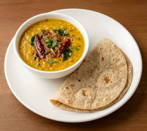 Dal Tadka + Chapati (2 pieces)