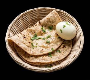Boiled Anda + Roti (2 Pieces)                        