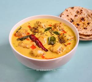 Kadhi Pakoda + Tandoori Roti (2 Pieces)