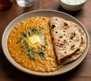 Butter Dal + Plain Tandoori Roti (2 pieces)
