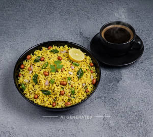 Poha + Black Coffee