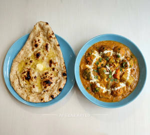 Veg Patiala + Butter Tandoori Roti (1 piece)