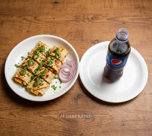 Paneer Cheese Roll + Cold Drink