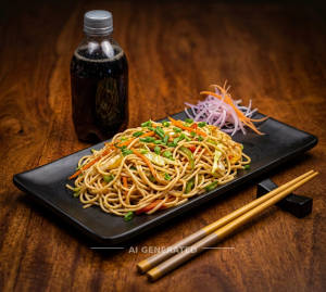 Hakka Noodles + Cold Drink