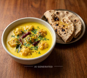 Kadhi + Tandoori Roti Butter(2 pieces)