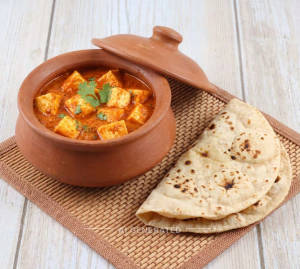 Paneer Handi + Tawa Roti (2 pieces) 