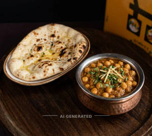 Chana Masala + Naan (1 piece)