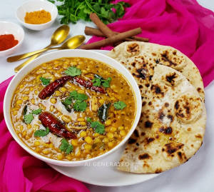 Dal Tadka + Tandoori Roti Plan (2 Pieces)
