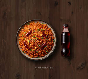 Chilli Garlic Rice + Cold Drink