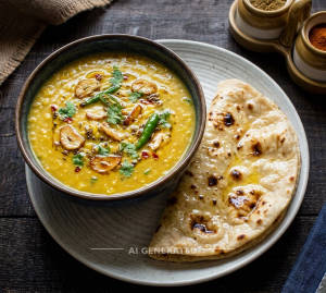Dal Fry + Butter Roti (1 piece)