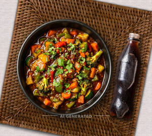 Veg Chilli + Cold Drinks [200Ml]