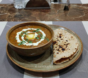 Dal Makhani + Tawa Roti (1 piece)