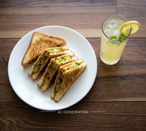 Masala Sandwich + Lemon Drink