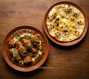 Gravy Chaap + Tandoori Amul Butter Roti (1 piece)