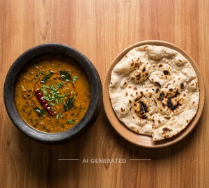 Dal Handi + Tandoori Roti (1 piece)