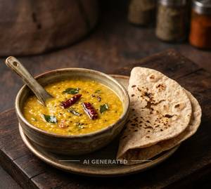 Dal Tadka + Roti (1 Piece)                   