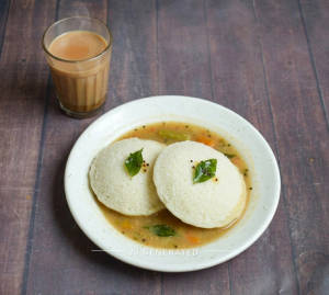 Sambar Idli [2Pc] + Tea
