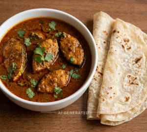Fish Curry + Rumali Roti (2 Pieces)