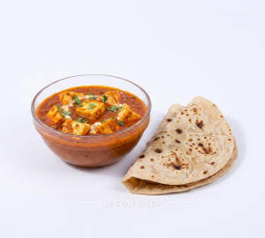 Paneer Masala + Roti Tawa Plain (2 pieces)