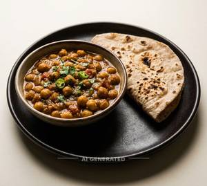 Channa Masala + Roti (1 Piece)