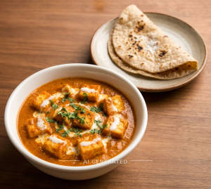 Shahi Paneer(Half) + Tawa Roti (1 Pieces)
