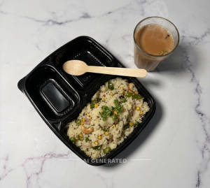Upma + Tea
