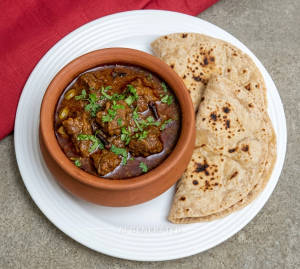 Mutton Handi + Roti (2 pieces)